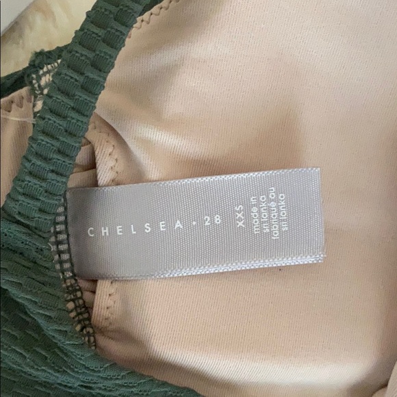 NWT CHELSEA28 Easy Retro Bikini Top – Size XXS (Green Duck) - Picture 11 of 12